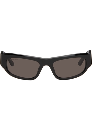 Balenciaga Black Rectangular Sunglasses