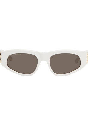 Balenciaga White Dynasty D-Frame Sunglasses