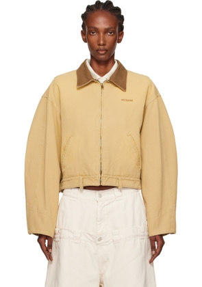 We11done Beige Washed Work Jacket