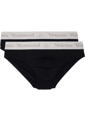 Vivienne Westwood Two-Pack Black Slip Band Briefs