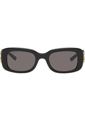 Balenciaga Black Rectangular Sunglasses