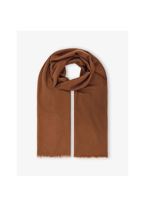 Womens Reiss Heidi Fringe-Trimmed Cashmere Scarf