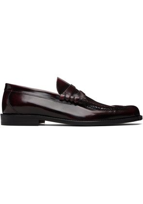 Vivienne Westwood Burgundy Tuesday Coin Loafers