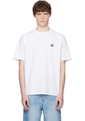 Maison Kitsuné White Bold Fox Head Patch Oversize T-shirt
