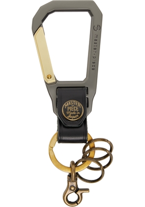 master-piece Black Carabiner Keychain
