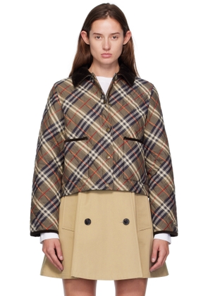 Burberry Brown & Gray Oldham Jacket