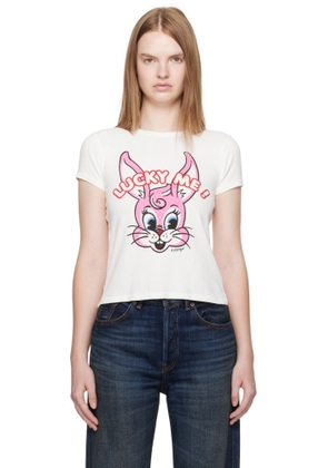 Kenzo Off-White Kenzo Paris 'Lucky Me' Cartoon T-shirt