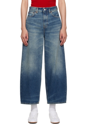 6397 Blue Cropped Roomy Jeans