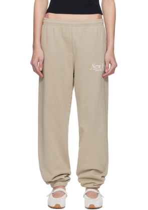 Sporty & Rich Beige NY 94 Sweatpants