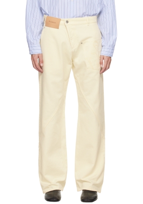 JW Anderson Yellow Twisted Workwear Jeans