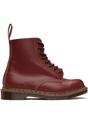 Dr. Martens Burgundy 1460 Vintage 'Made In England' Boots