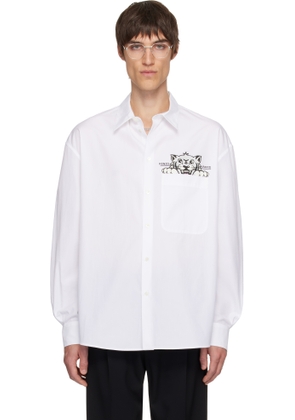 Kenzo White Kenzo Paris 'KENZO Happy Tiger' Casual Shirt