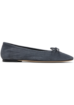 Aeyde Gray Delfina Suede Ballerina Flats