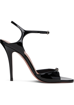 Amina Muaddi Black Adut Heeled Sandals