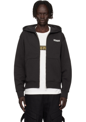 Kenzo Black Kenzo Paris 'KENZO City' Full-Zip Hoodie