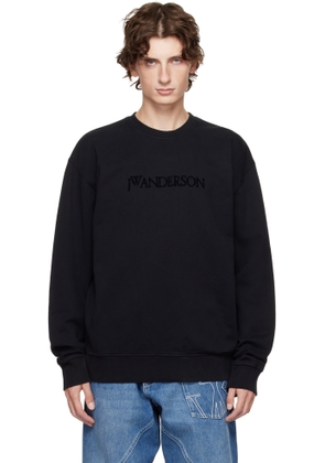 JW Anderson Black Logo Embroidery Sweatshirt