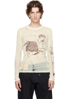 JW Anderson Off-White Long Sleeve Underpinning T-shirt
