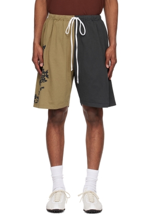 SC103 Khaki & Black Gift Shorts