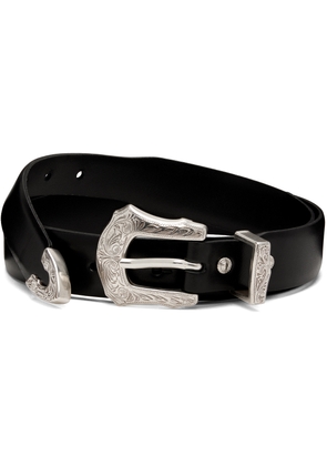 Toga Pulla Black Metal Buckle Belt