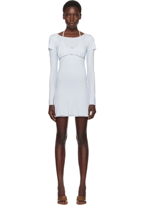 ABRA Blue Overlayered Dress Set