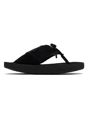ABRA SSENSE Exclusive Black Platform Flip-Flops