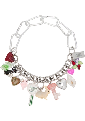 Chopova Lowena Shell & Back Carabiner Necklace