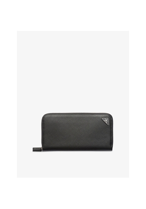 Prada Saffiano Brand-Plaque Leather Wallet
