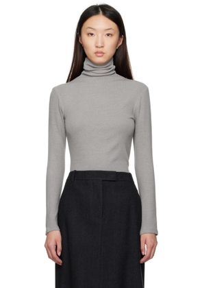 LE17SEPTEMBRE Gray Asymmetrical Turtleneck