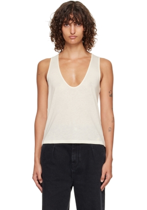 Loulou de Saison Off-White Albia LDS Jersey Tank Top