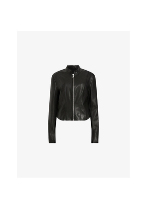 Womens Allsaints Sadler Slim-Fit Leather Jacket
