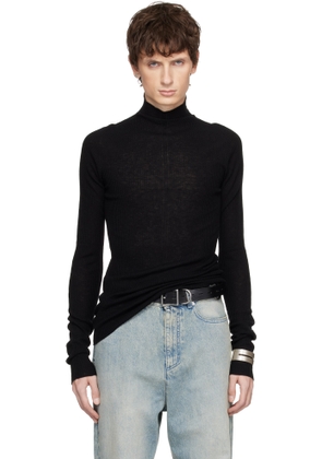 MATIÈRES FÉCALES Black Forever Knit Turtleneck