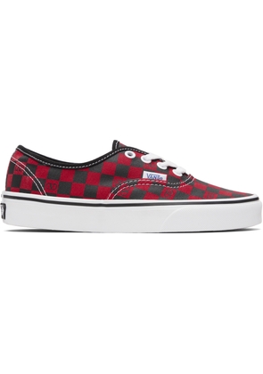 Valentino Garavani Red Vans Edition Low-Top VLogo Checkerboard Sneakers