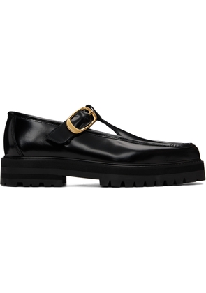 Ernest W. Baker Black T-Bar Loafers