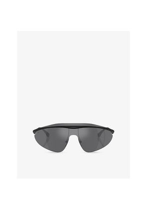 Ferrari Fh1015 Irregular-Frame Metal Sunglasses