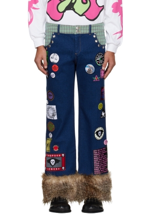 Chopova Lowena Blue Kram Jeans