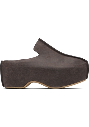 JW Anderson Brown Platform Clogs