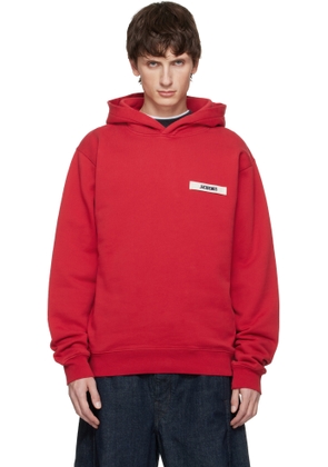 JACQUEMUS Red 'The Gros Grain' Hoodie