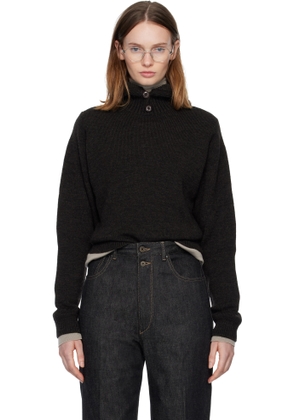 LEMAIRE Brown Hooded Sweater