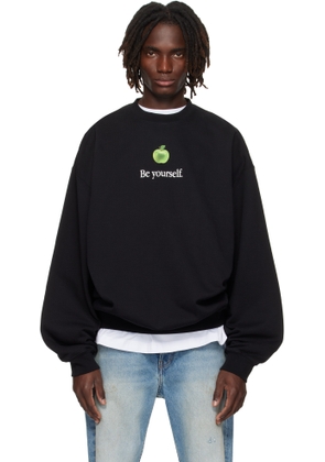 VETEMENTS Black 'Be Yourself' Oversized Sweatshirt