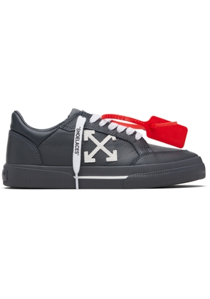 Off-White Gray Vulcanized Low Sneakers