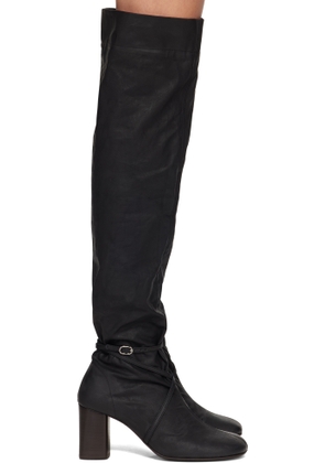 LEMAIRE Black Knotted Anatomic 80 Boots