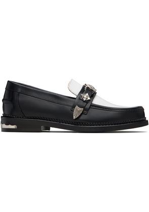 Toga Virilis SSENSE Exclusive Black & White Metal Loafers