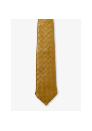 Mens Bottega Veneta Intrecciato Leather Tie