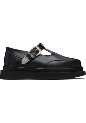 Toga Virilis Black Hard Leather Loafers