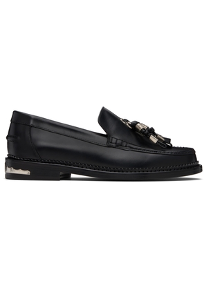 Toga Virilis Black Hard Leather Loafers