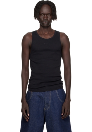 VETEMENTS Black Oval Logo Tank Top