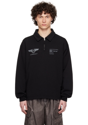 Represent Black 'Team Rep' Quarter Zip Sweatshirt