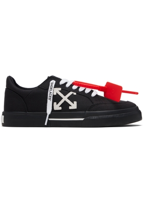 Off-White Black Vulcanized Low Sneakers