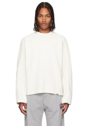 Represent Off-White Waffle Long Sleeve T-shirt