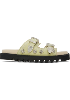 Toga Virilis Beige Suede Sandals